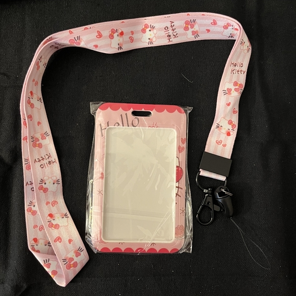 Sanrio Hello Kitty Pancakes Lanyard with ID Card Holder - Picture 1 of 5